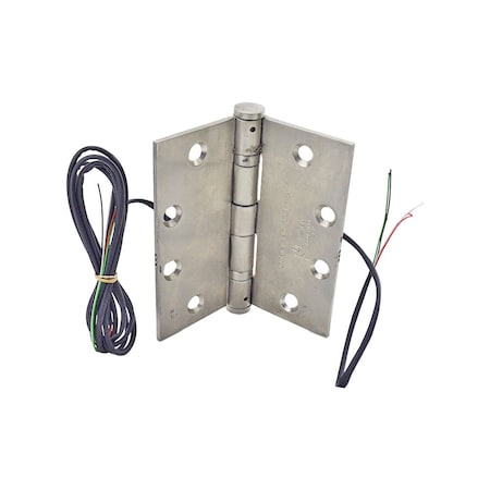 Command Access 4-1/2in x 4-1/2in Electric 4 Wire BB1191 Hinge Satin Stainless Steel Finish ETH4W4545630BB91